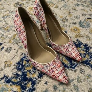 Ann Taylor Multicolor Tweed Women's Heels - 8M